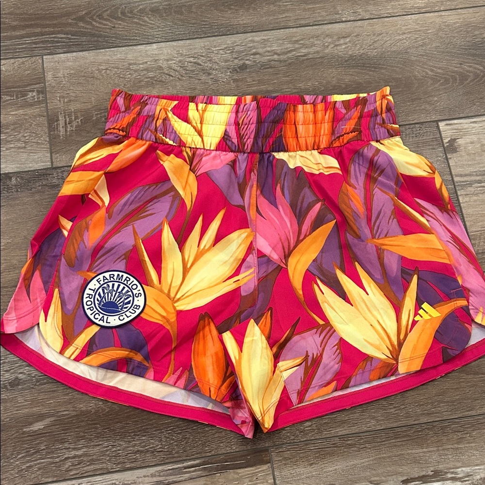 Farm Rio/Adidas Activewear Women's Shorts NWOT Size M